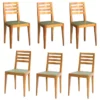 Set of 6 French Art Deco Chairs