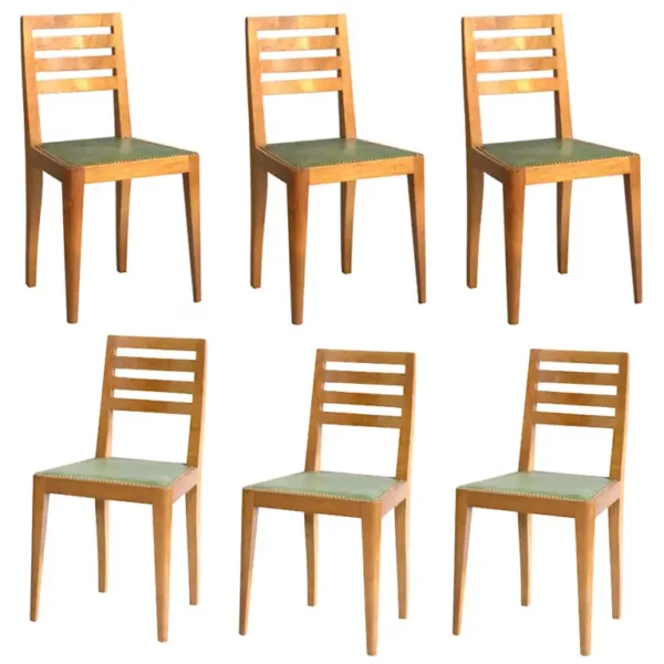 Set of 6 French Art Deco Chairs