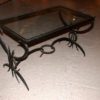 French 1950's Wrought Iron Coffee Table