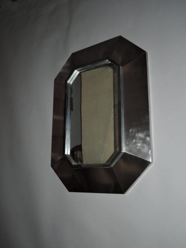 A Fine French 1970's Stainless Steel Framed Mirror - Image 8