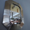A Fine French 1970's Stainless Steel Framed Mirror