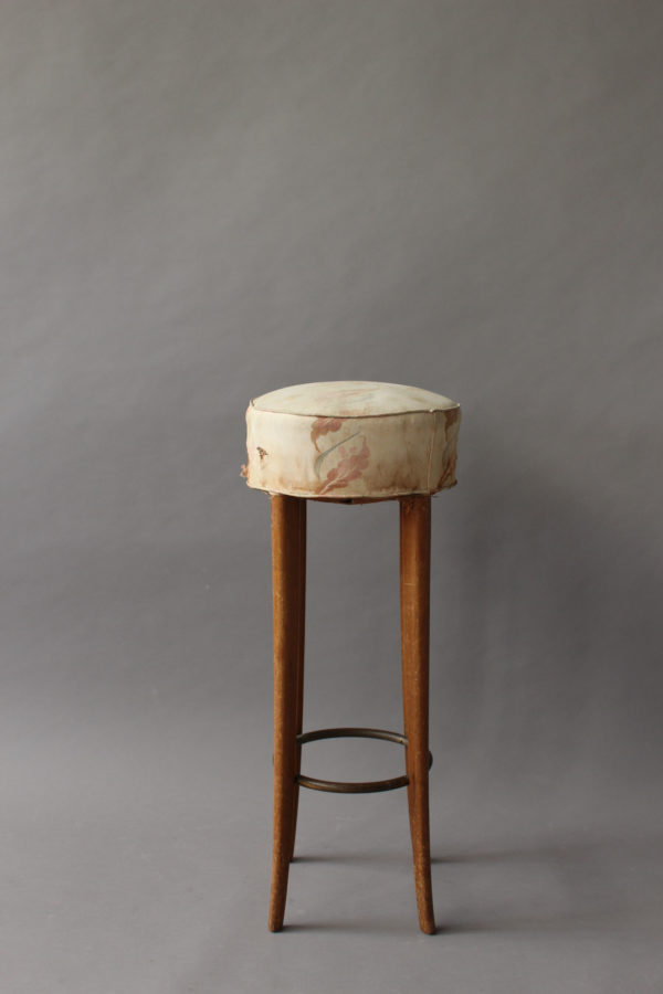 Pair of Fine French Art Deco Bar Stools - Image 2