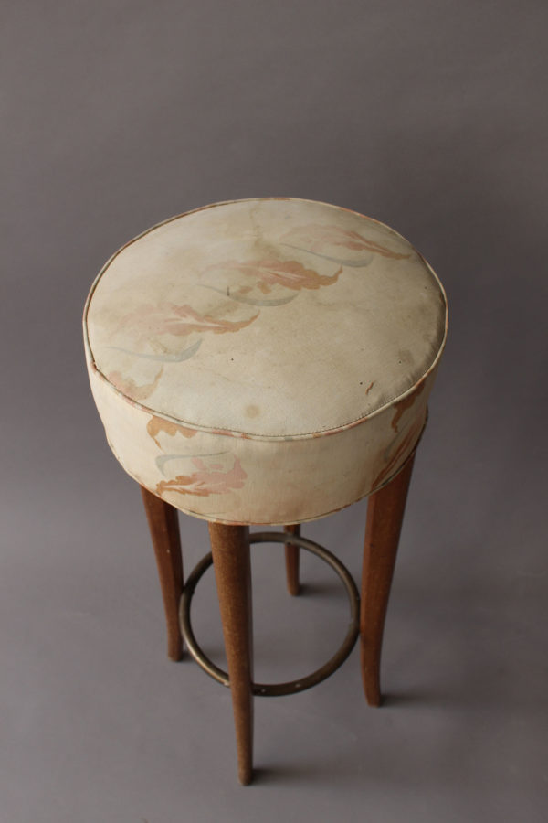 Pair of Fine French Art Deco Bar Stools - Image 10