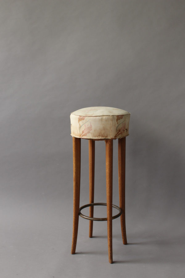 Pair of Fine French Art Deco Bar Stools - Image 3