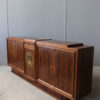 A Fine French Art Deco Walnut Music Cabinet or Sideboard by Jules Leleu