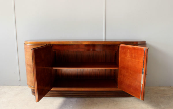 Fine French Art Deco Sideboard with Two Carved Center Doors by Maison Guerin - Image 4