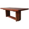 A Fine French Art Deco Modernist Mahogany Dining Table