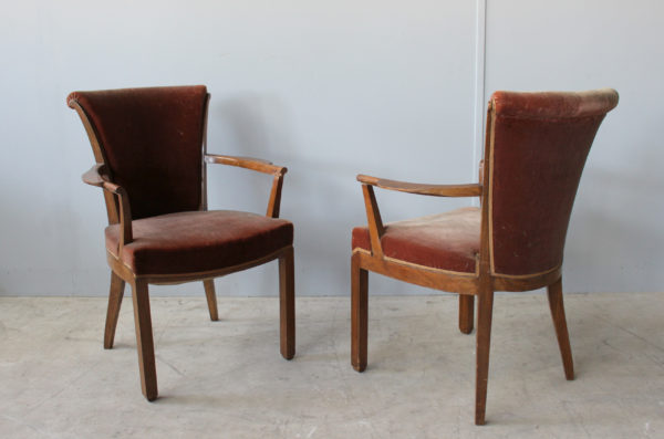 Set of Nine French Art Deco Side Chairs and Two Armchairs by Jules Leleu - Image 9