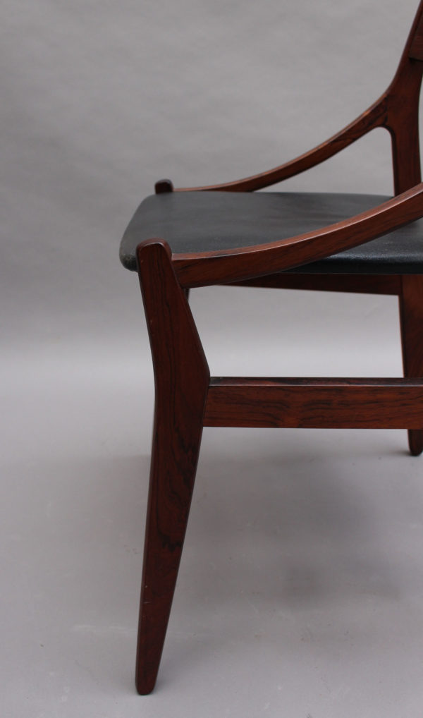 Set of Four 1960s Danish Chairs by Vestervig Erikson - Image 9