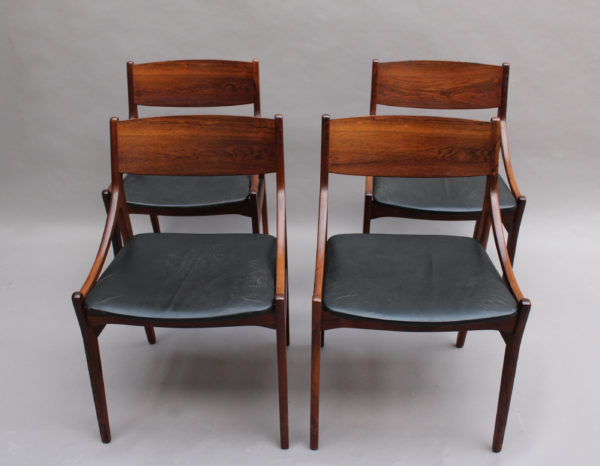 Set of Four 1960s Danish Chairs by Vestervig Erikson - Image 2