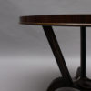 French Art Deco Rosewood Gueridon with a Four Curved-Leg Pedestal