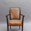 A Fine French Art Deco Mahogany Armchair by Dominique