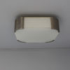 Fine French Art Deco Square Glass and Chrome Ceiling or Wall Light by Perzel