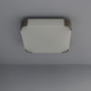 Fine French Art Deco Square Glass and Chrome Ceiling or Wall Light by Perzel
