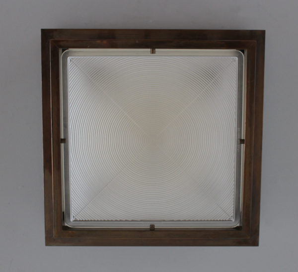 A Fine French Art Deco Bronze, Lucite and Glass Ceiling Lights - Image 4