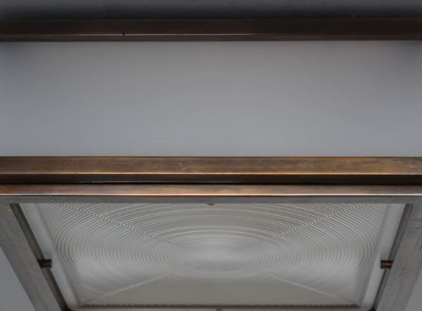 A Fine French Art Deco Bronze, Lucite and Glass Ceiling Lights - Image 6