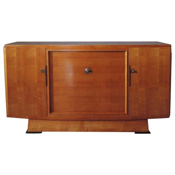 Fine French Art Deco Cherry Buffet by Maxime Old