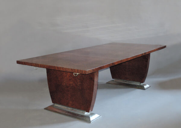 French Art Deco Dining Table by Jules Leleu, matching Buffet Available - Image 2