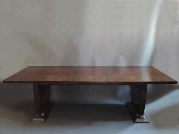 French Art Deco Dining Table by Jules Leleu, matching Buffet Available - Image 8