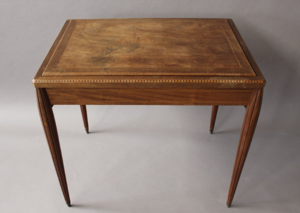 French Fine 1920s Rectangular Game Table - Image 10