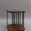 A Fine French Art Deco Wrought Iron and Walnut Gueridon