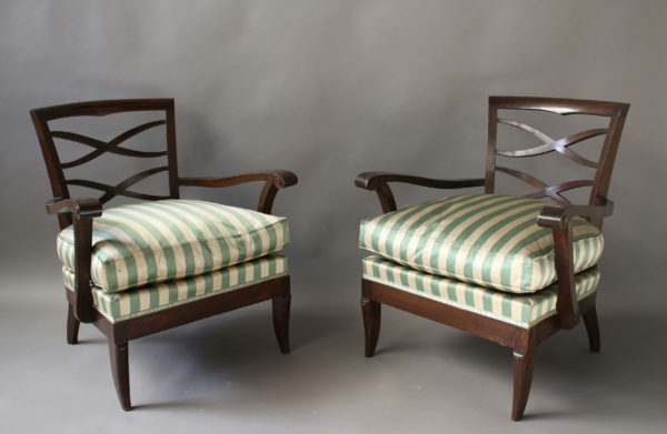 Large Set of French 1950s Side and Armchairs by Collado - Image 3