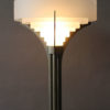 A Rare Fine French Art Deco Chrome and Glass Floor Lamp by Jean Perzel