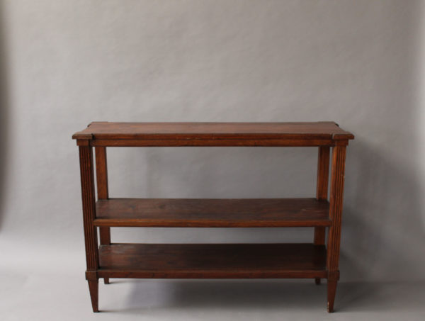 Fine French 19th Century Three-Tiered Oak Console in a Louis XVI Style - Image 10