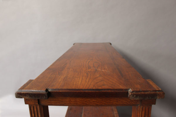 Fine French 19th Century Three-Tiered Oak Console in a Louis XVI Style - Image 6