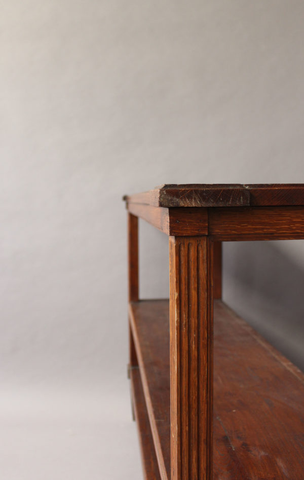 Fine French 19th Century Three-Tiered Oak Console in a Louis XVI Style - Image 7