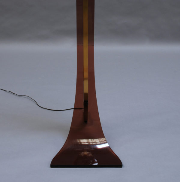 2 Fine French 1970s Metal and Plexiglas Floor Lamps Attributed to Philippe Jean - Image 6