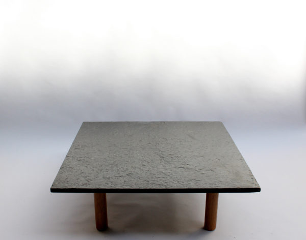 A Fine French 1950's  Slate and Oak Coffee Table - Image 6