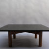 A Fine French 1950's  Slate and Oak Coffee Table
