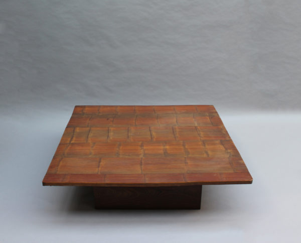 Large coffee table with a Bamboo Top - Image 4