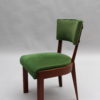 Set of Six Fine French Art Deco Oak Chairs by Charles Dudouyt