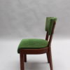 Set of Six Fine French Art Deco Oak Chairs by Charles Dudouyt