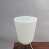 French Midcentury Glass and Bronze Table Lamp by Perzel