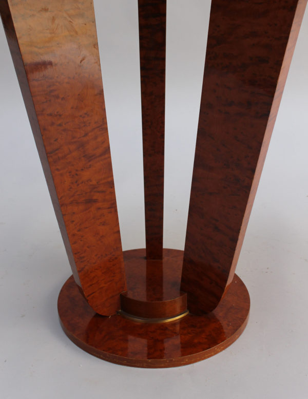 A Fine French Art Deco Burl Elm Gueridon - Image 5