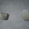 Pair of Fine French Art Deco Frosted Glass and Chrome Sconces by Perzel