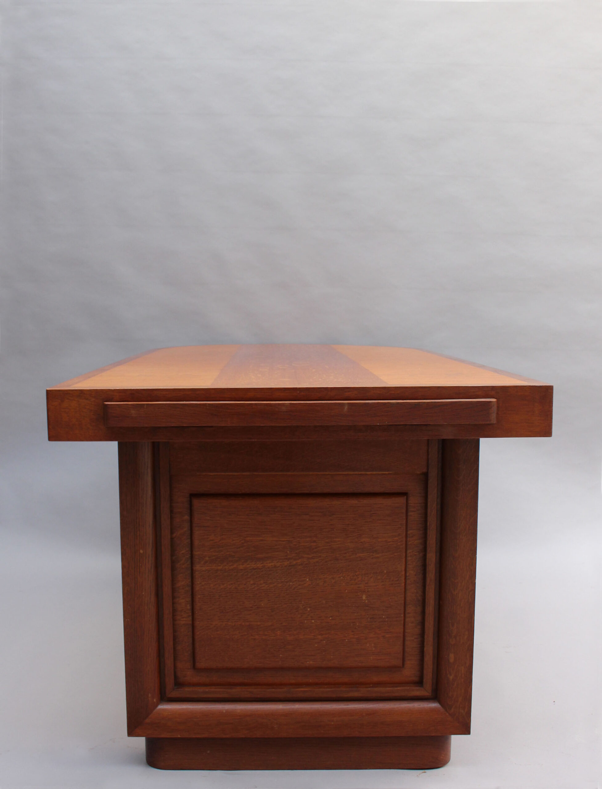 French Art Deco Oak Dining / Writing Table by Dudouyt - Image 11