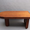 French Art Deco Oak Dining / Writing Table by Dudouyt