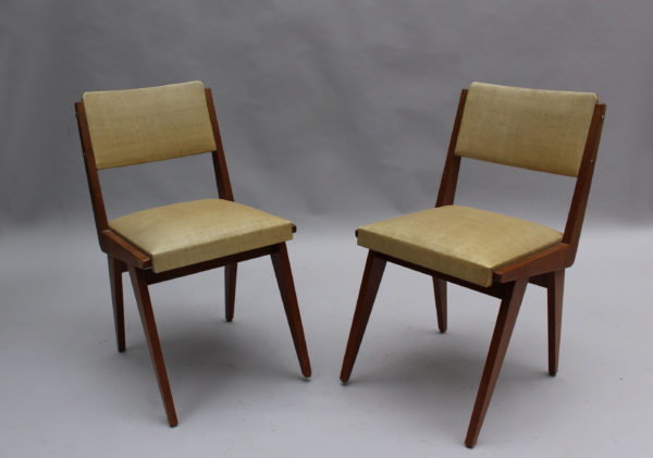 Set of Six French 1950s Dining Chairs - Image 8