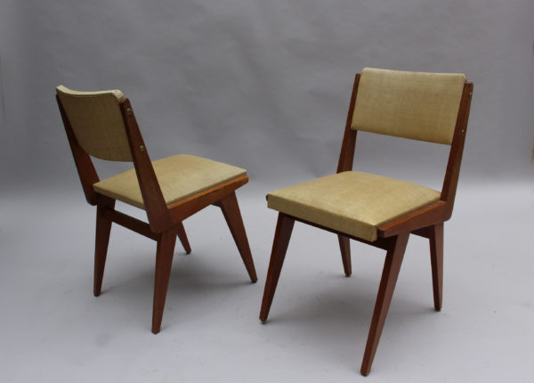 Set of Six French 1950s Dining Chairs - Image 9