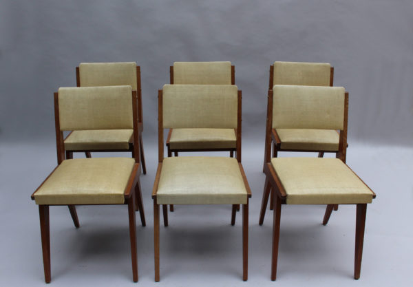 Set of Six French 1950s Dining Chairs - Image 2