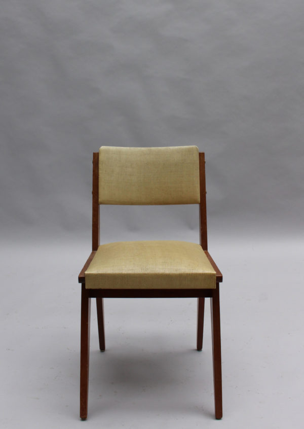 Set of Six French 1950s Dining Chairs - Image 3