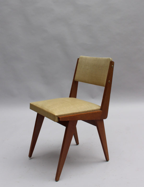 Set of Six French 1950s Dining Chairs - Image 4