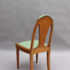 Set of Eight Fine French Art Nouveau Beech Dining Chairs
