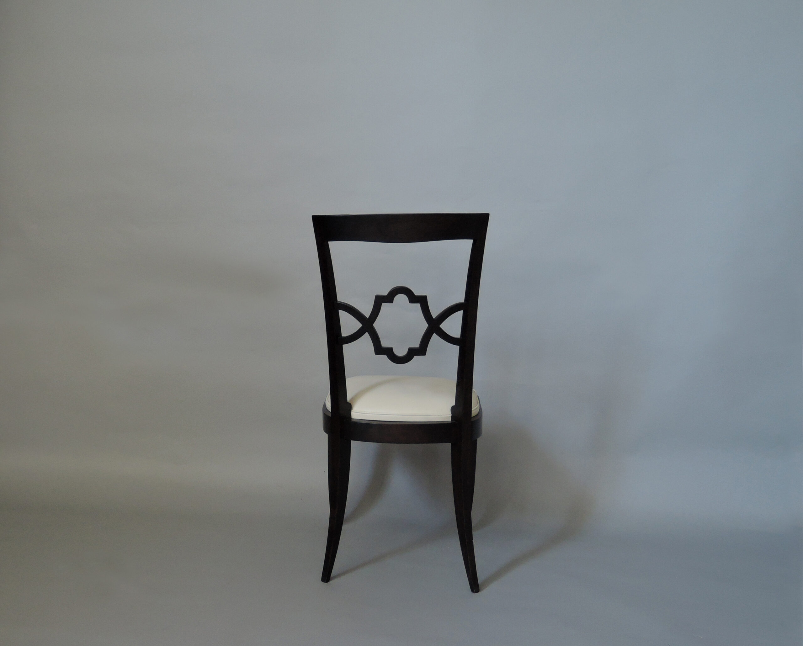 Set of 12 French Art Deco Side and Two-Arm Dining Chairs - Image 9