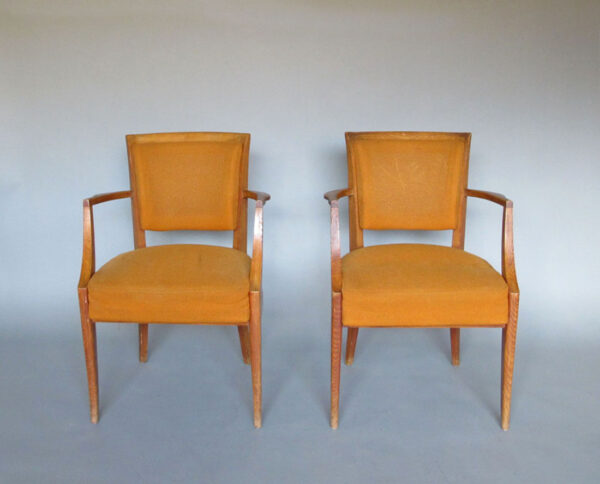 Pair of Fine 1930s Beechwood Bridge Armchairs - Image 2