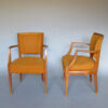 Pair of Fine 1930s Beechwood Bridge Armchairs